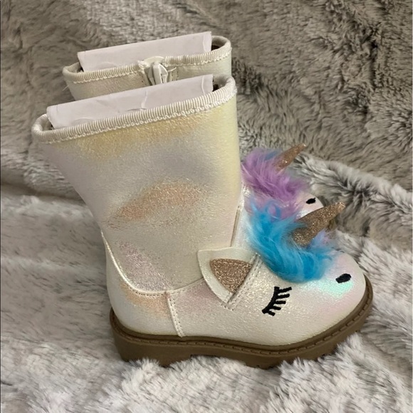 Cat & Jack Toddler Size 5 Sparkly Unicorn Boots - Picture 3 of 8